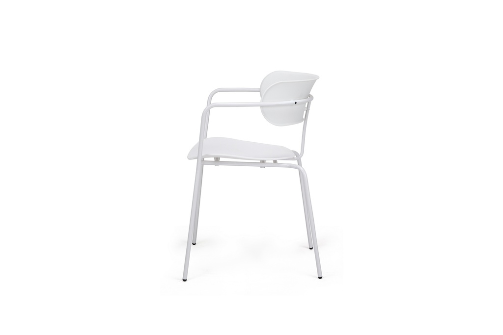 CHAISE FOX BLANC/PIED BLANC 4P/C