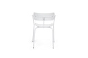 CHAISE FOX BLANC/PIED BLANC 4P/C