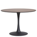 TABLE RONDE ODA 110CM NOIR/NOYER