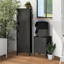 "Industriel black" vestiaire en metal avec 1 porte 38x38xh137cm