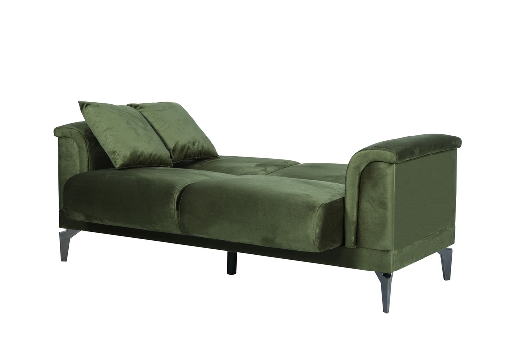 TILA CANAPE CONVERTILBE 2 PLACES SAGE VERT L:178 / W:86/ H:84