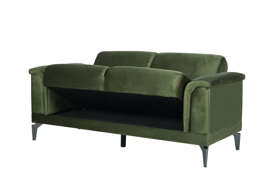 TILA CANAPE CONVERTILBE 2 PLACES SAGE VERT L:178 / W:86/ H:84