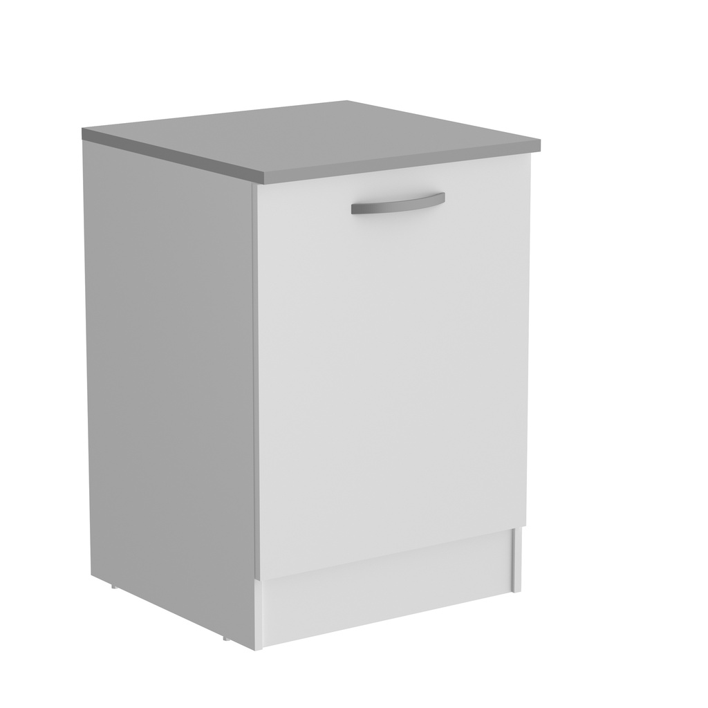 EKO BLANC MEUBLE BAS B60 1PORTE L.60 H.86 P.60 cm