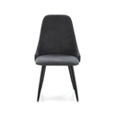 CHAISE MANI GRIS FONC  /PIED NOIR 4P/C