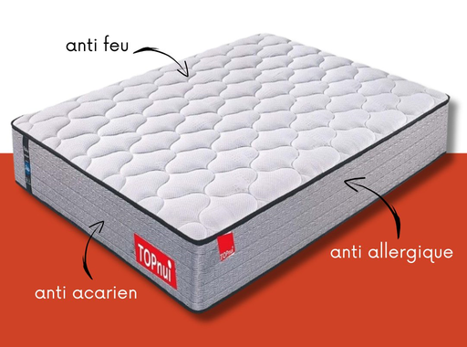 [ARK182023D25] TOPNUI MATELAS 180X200X23 ANTI ACA D25