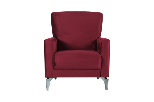 [TILA 1STR BURGUDY] TILA FAUTEUIL MAYA BURGUNDY L:80 / W:85 / H:95