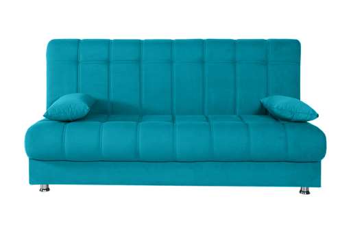 [CARLO 3STR MAYA TURQUOISE] CARLO BANQUETTE CLIC CLAC CONFORT 3PLACES TURQUOISE L:195 / W:95 / H:98